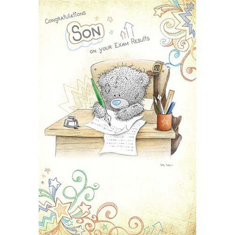 Congratulations Son On Your Exam Results Me to You Bear Card £2.40